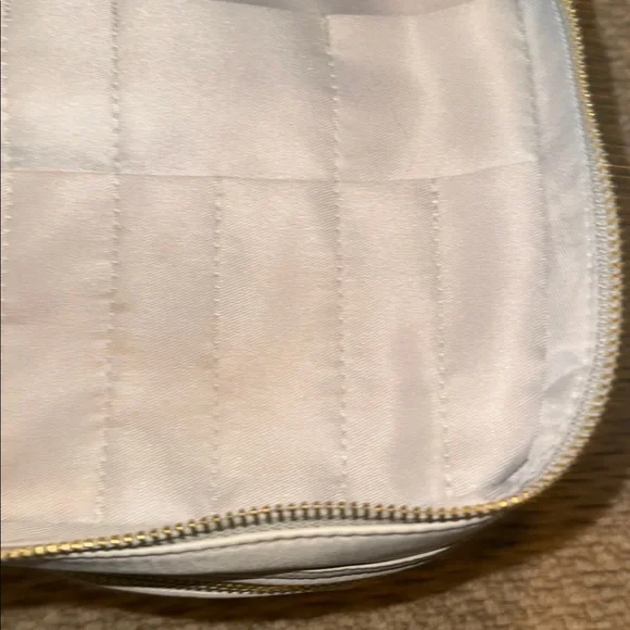 Trish McEvoy light taupe Double-Zip Cosmetic Bag - Picture 8 of 10